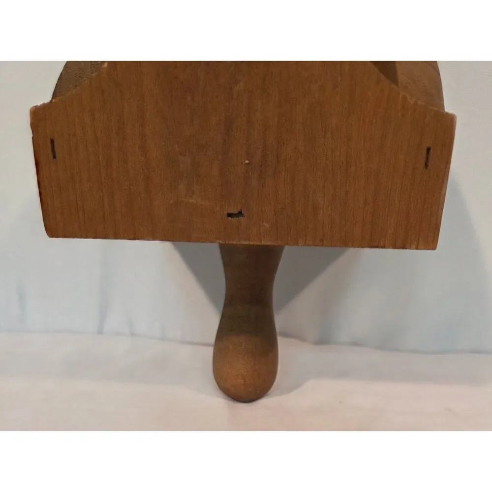 Rustic Wooden Heart Wall Candle Sconce Taper Holder